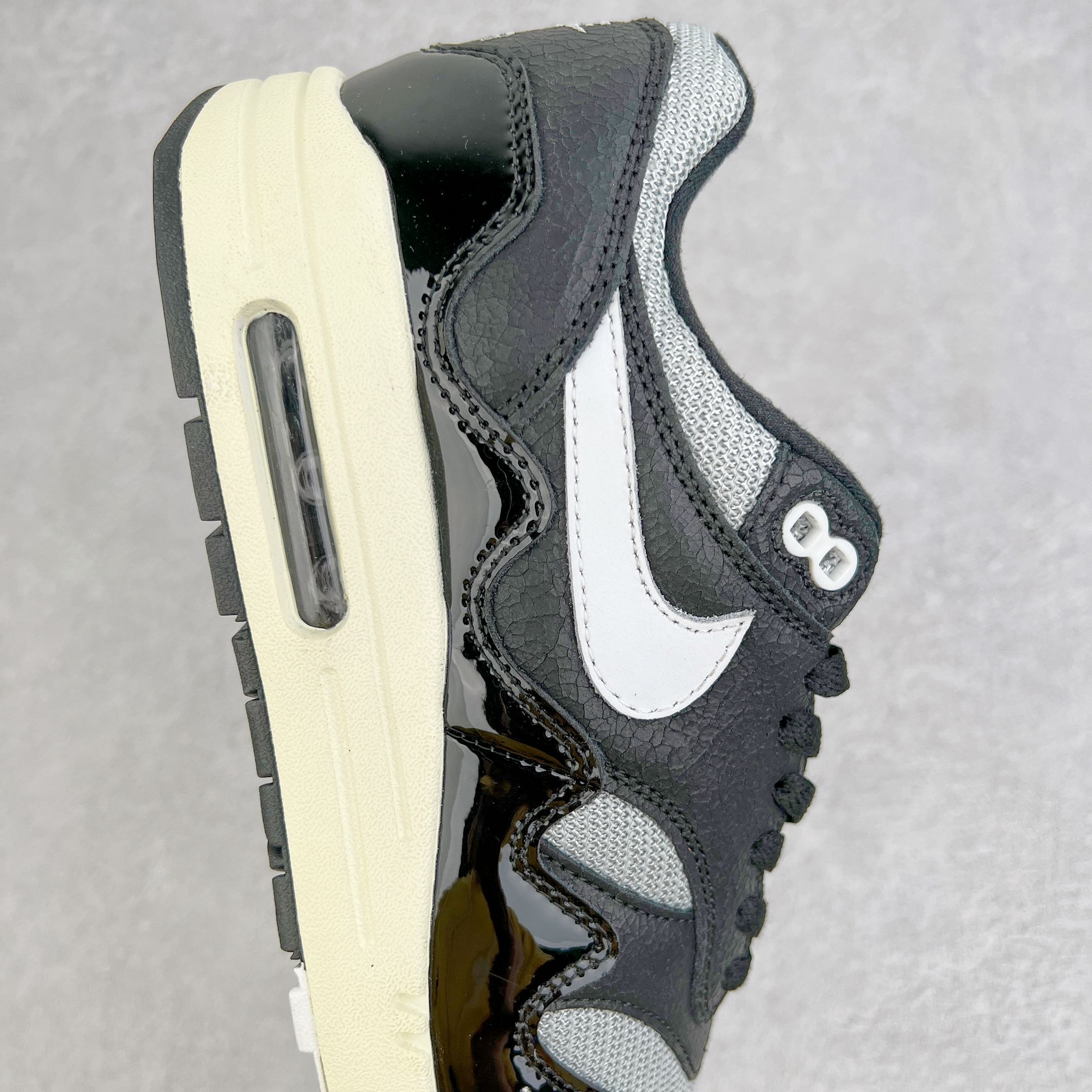 Patta Air Max 1 黑灰色 波浪纹 低筒 减震运动鞋 休闲鞋 板鞋 男鞋 女鞋 