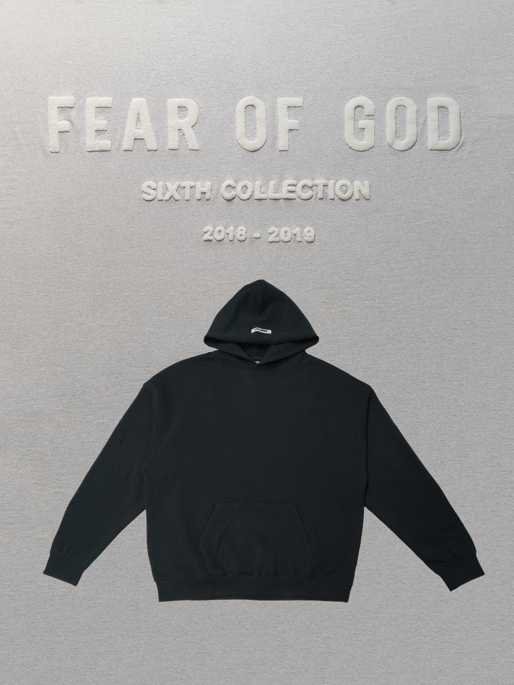 Fear of God Essentials 洛杉矶系列 背后字母徽标 Logo 黑色 白色 灰色 连帽卫衣 加绒 套头 外套 长袖 男女同款 FOG-FW19-115