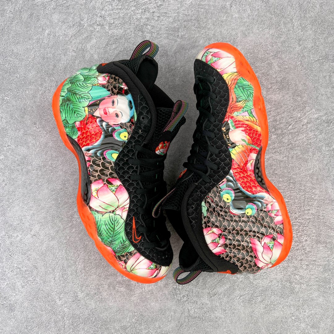NIKE Air Foamposite One 天津喷 蓝彩 喷泡 篮球鞋 男鞋 碳板 744307-001