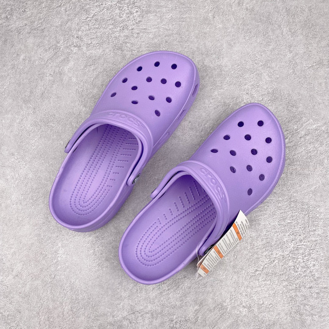 Crocs 淡紫色 洞洞鞋 凉鞋 室内外 拖鞋 沙滩鞋 男女同款 10001-5PR