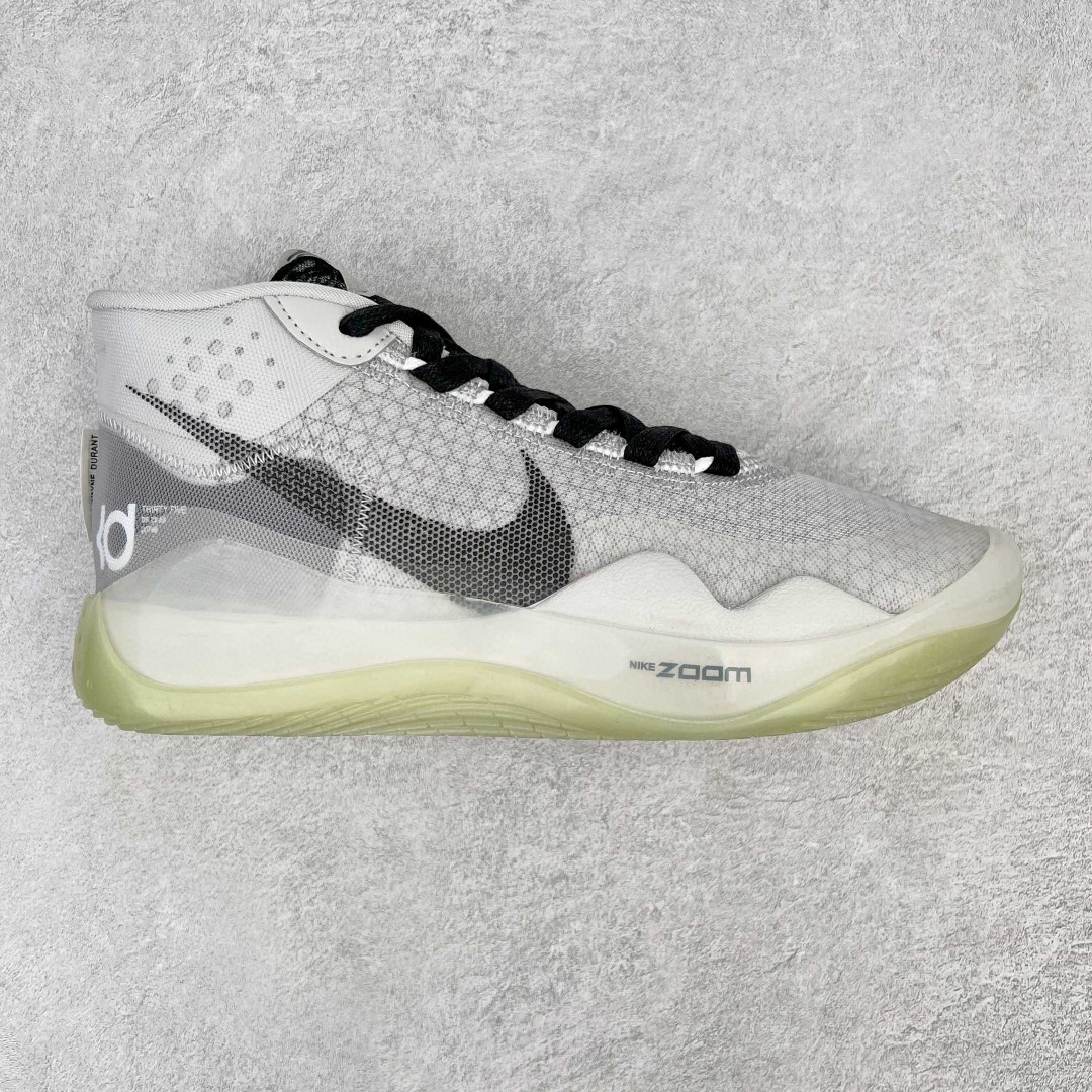 [Copy]Zoom KD 12 白灰 高筒 减震防滑 实战鞋 篮球鞋 运动鞋 男鞋 CN9518-100
