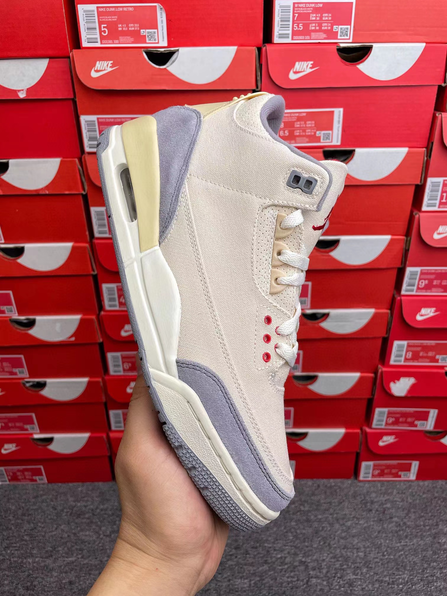 Air Jordan 3 Retro SE Muslin  AJ3 棉布 米白 低筒 休闲鞋 篮球鞋 板鞋 男鞋 DH7139-100