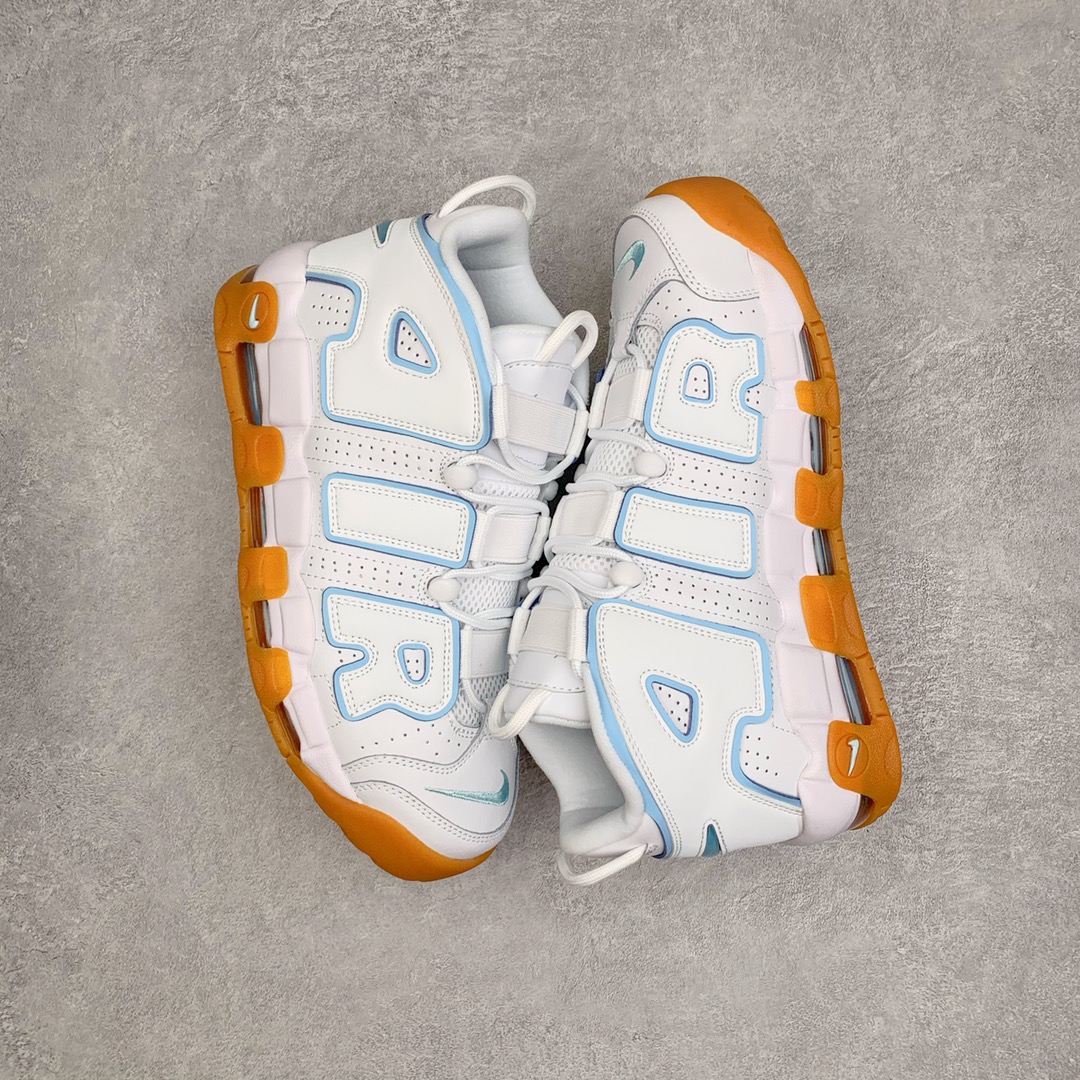 Air More Uptempo White Aqua Gum 百生胶  男鞋 女鞋 休闲鞋 板鞋 篮球鞋   415082-107