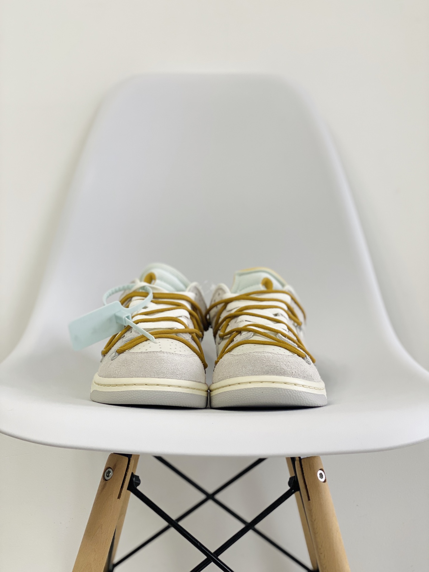 NO.37 Off-White Duunk  Low THE 50-37 灰白 麂皮 低筒 板鞋 休闲鞋 滑板鞋 男鞋 女鞋 DJ0950-105