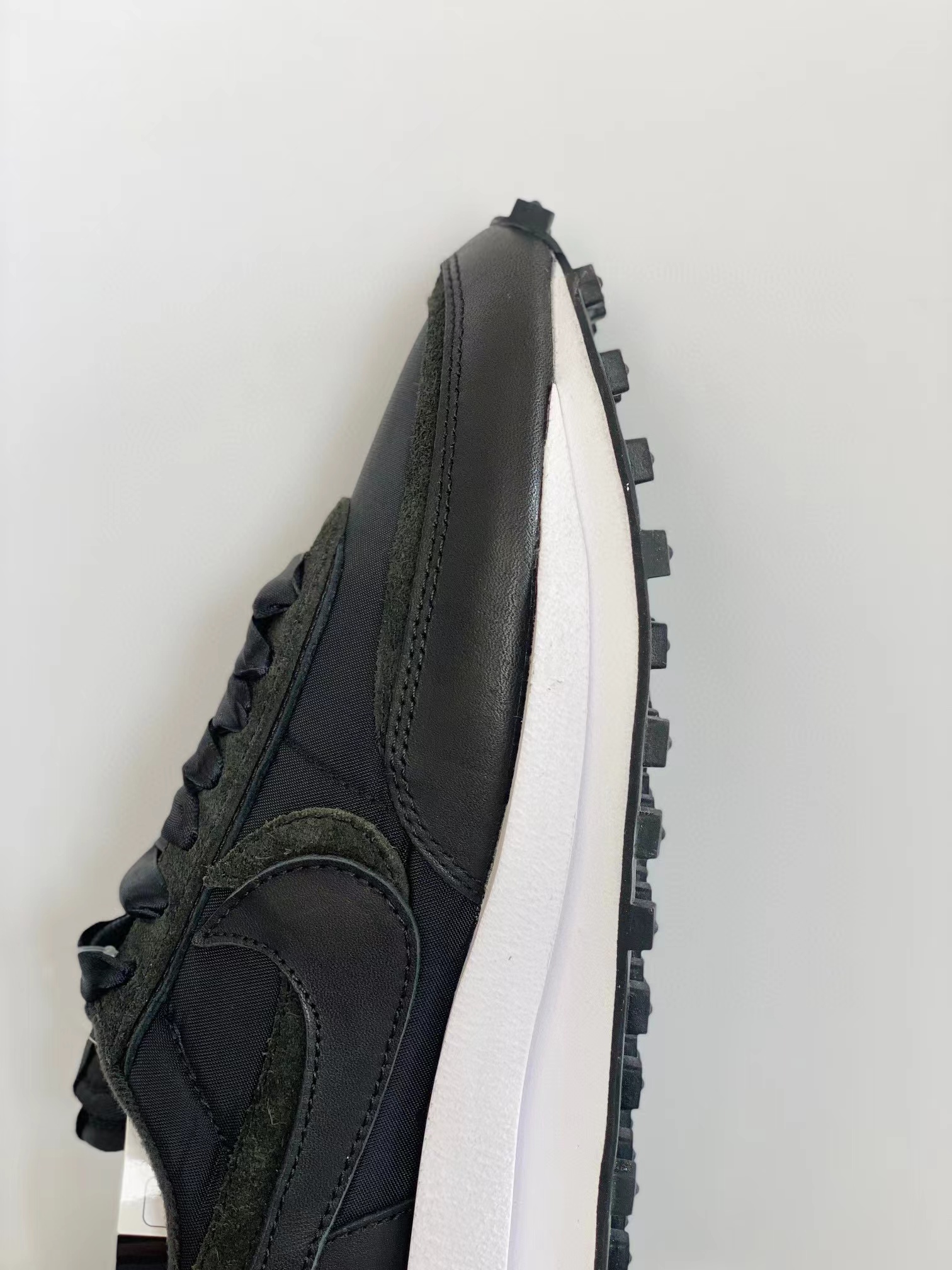 sacai LVD Waffle 黑色 丝绸 低筒 双勾 华夫 复古时鞋 休闲鞋 透气网面 运动鞋 男鞋厚底 女鞋增高 BV0073-002