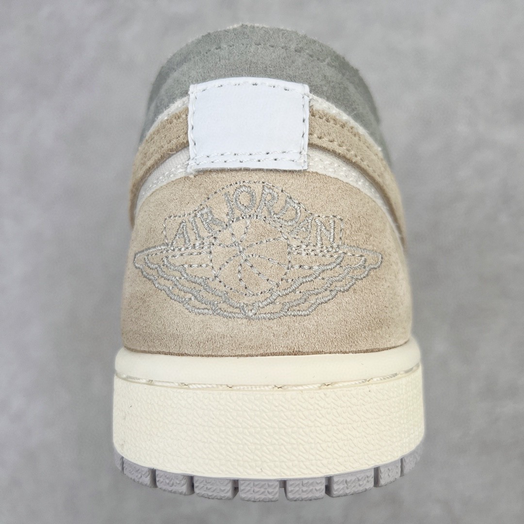 Air Jordan 1 Low AJ1 SE Craft White and Phantom 白灰 拼接 低筒 板鞋 休闲鞋 女鞋 男鞋 DN1635-100