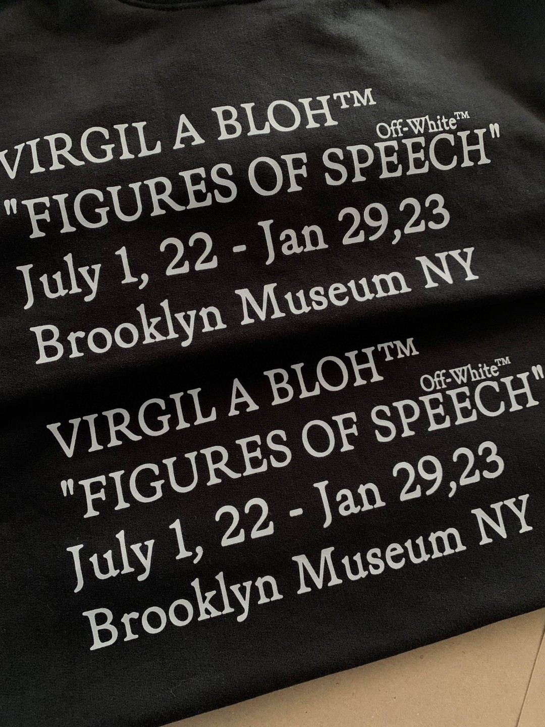  Off White 22FW 黑色 布鲁克林博物馆粉刷箭头 连帽卫衣 长袖 秋冬 男女同款