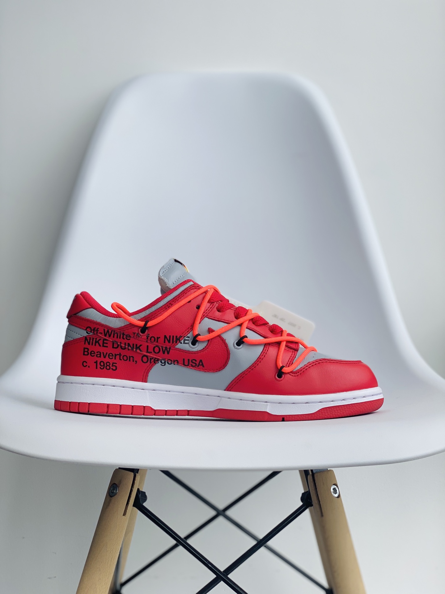 Off-White Duunk  Low LTHR OW 联名 红灰 低筒 板鞋 休闲鞋 滑板鞋 男鞋 女鞋 CT0856-600