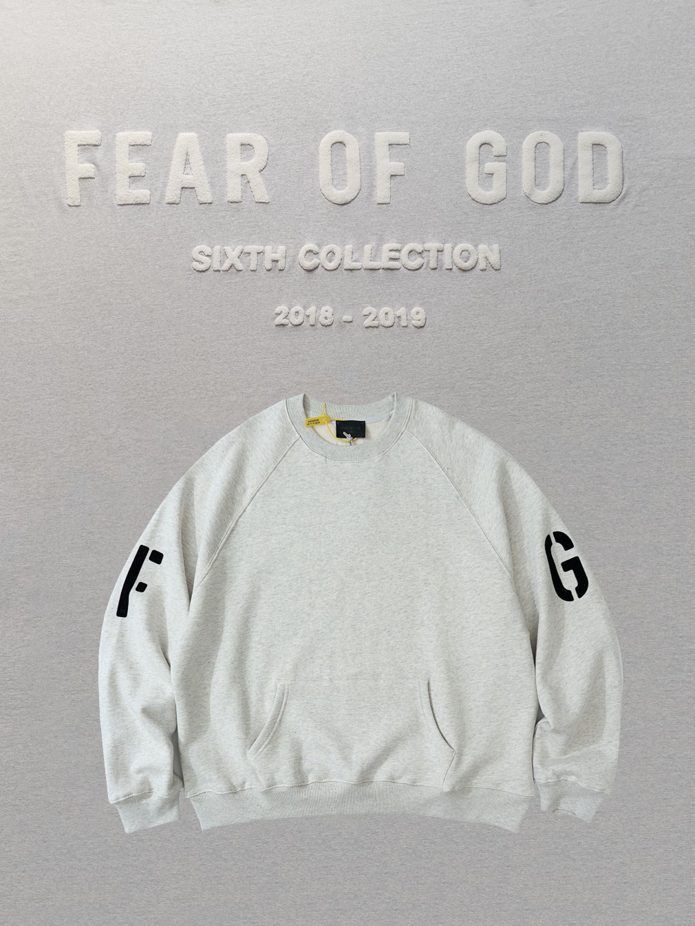 Fear of God 灰色 加绒 卫衣 纯色 套头 外套 长袖 秋冬卫衣 男女同款 FOG-SS21-686