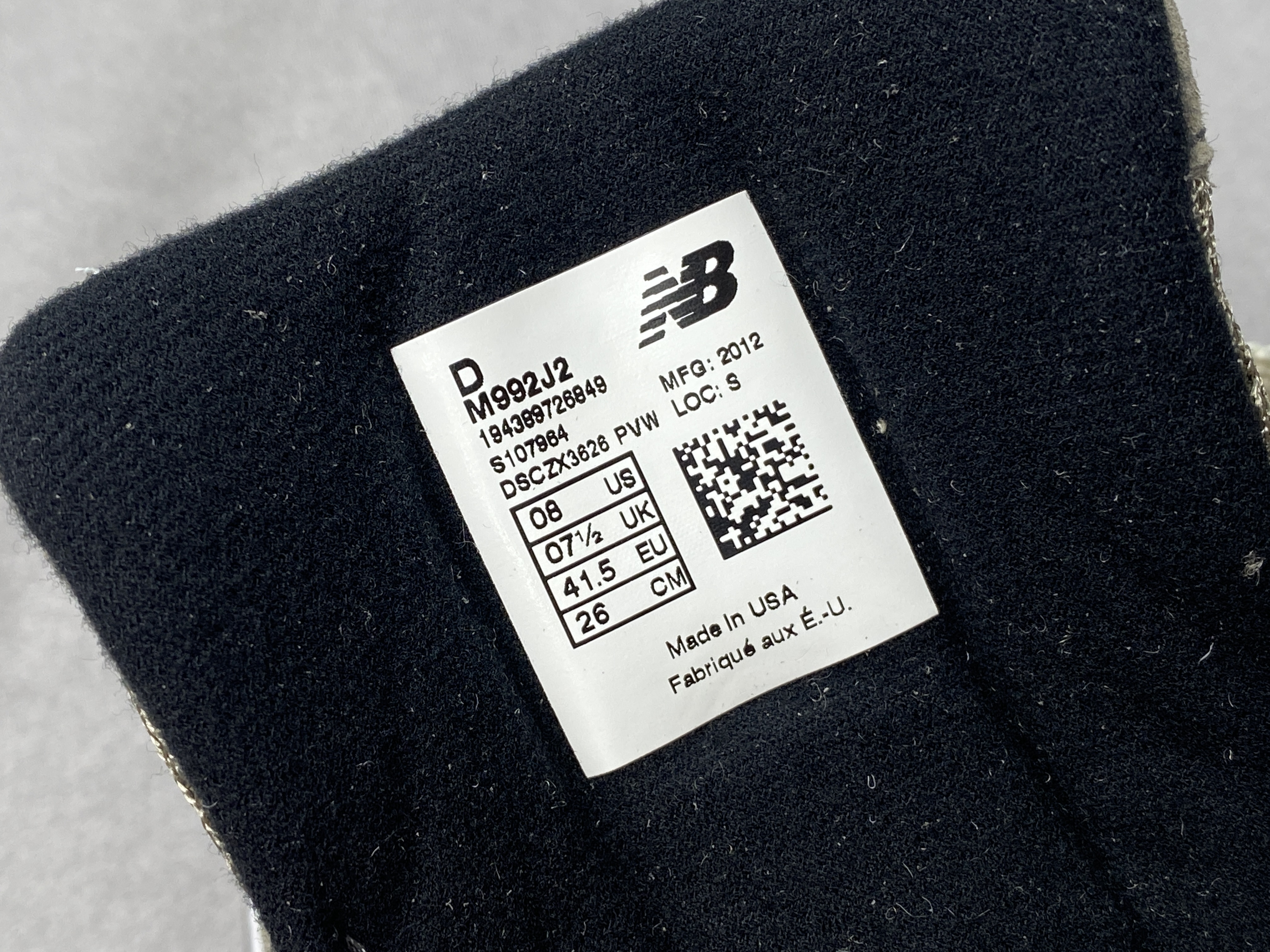 JJJJound New Balance 992 灰色 低筒 复古跑鞋 休闲鞋 运动鞋 男鞋 女鞋 M992J2