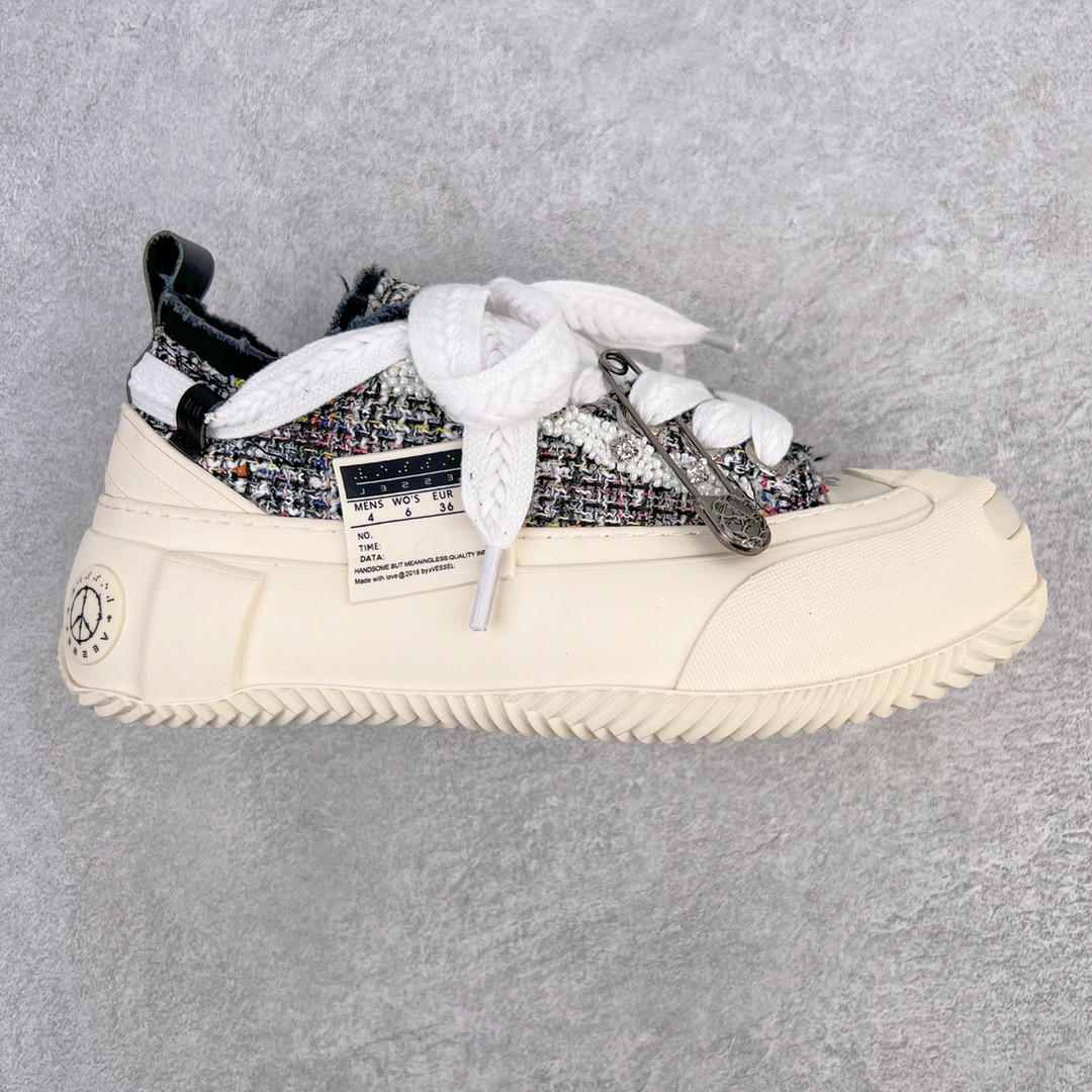 xVESSEL G.O.P. 2.0 MARSHMALLOW Black Tweed Lows 吴建豪 棉花糖 黑白 粗花呢 光感变色 低筒 硫化鞋 板鞋 休闲鞋 男鞋 女鞋 S22X46B