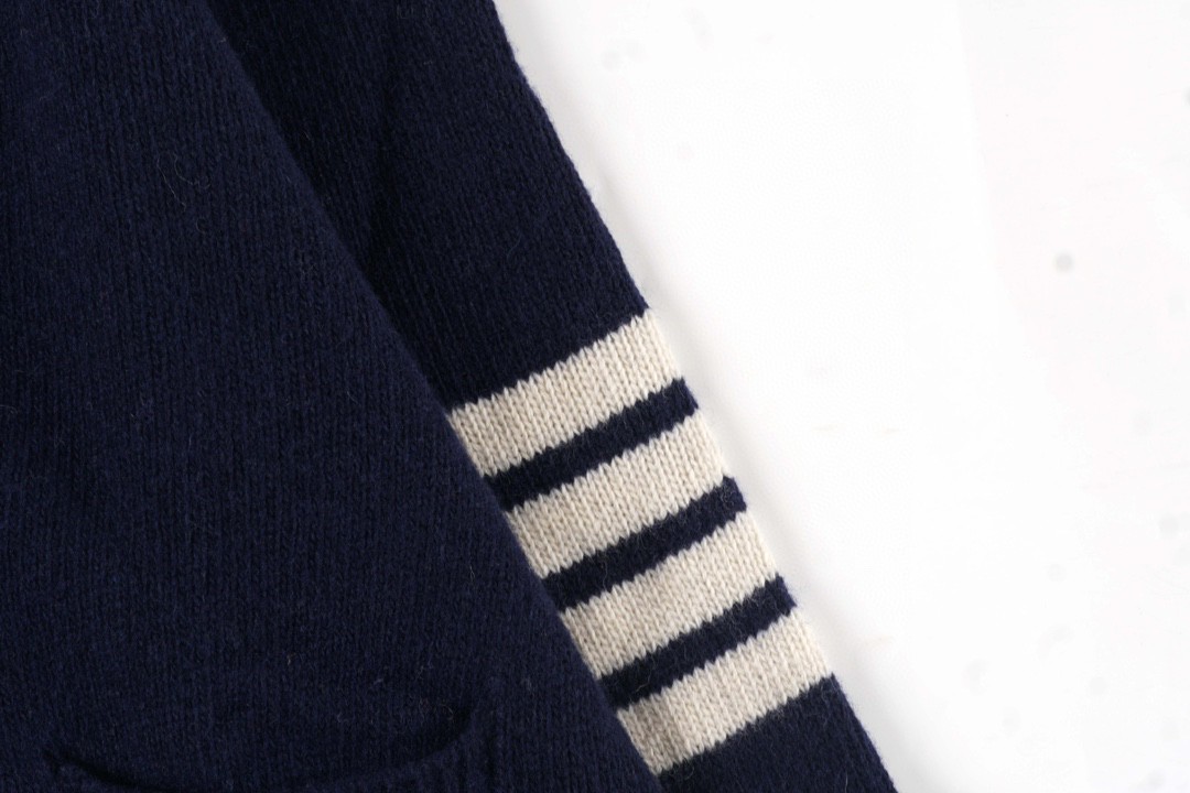 Thom Browne 21FW 四条纹单排扣羊毛衫 藏青色 针织衫 开衫 毛衣 外套 长袖 男女同款 
