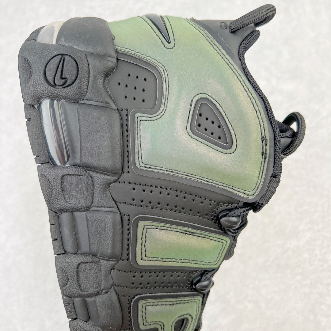 新版 Nike Air More Uptempo 皮蓬 全黑 3M反光 低筒 篮球鞋 男鞋 女鞋 922845-001
