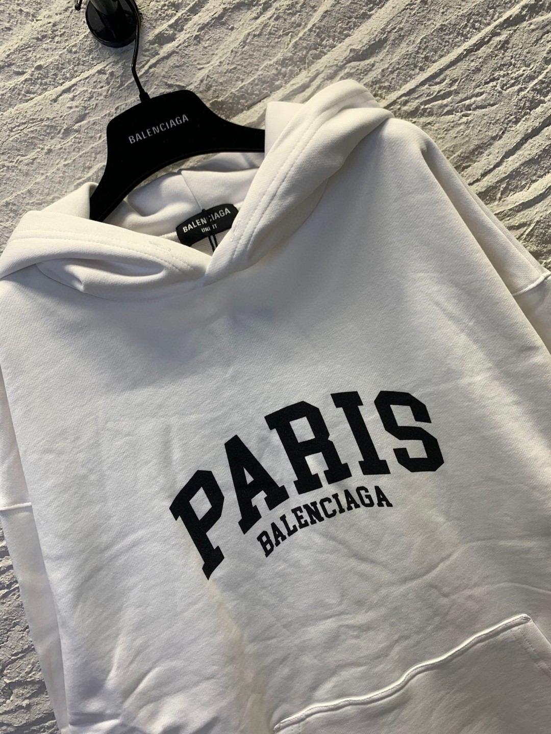 Balenciaga SS22 城市系列 纯色 白色 连帽卫衣 套头卫衣 长袖 秋冬 男女同款 674986TLVL89040