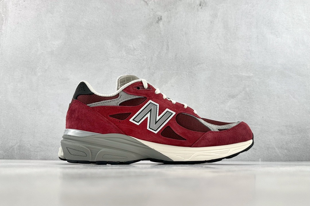 New Balance 990 V3 Teddy Made 酒红色 低筒 复古跑鞋 休闲鞋 板鞋 运动鞋 男鞋 女鞋  M990TF3