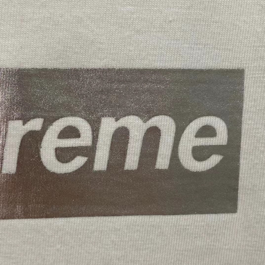 Supreme Chicago Box Logo 开业限定 白色 液态银  短袖 T 恤 男女同款 SUP-FW20-740