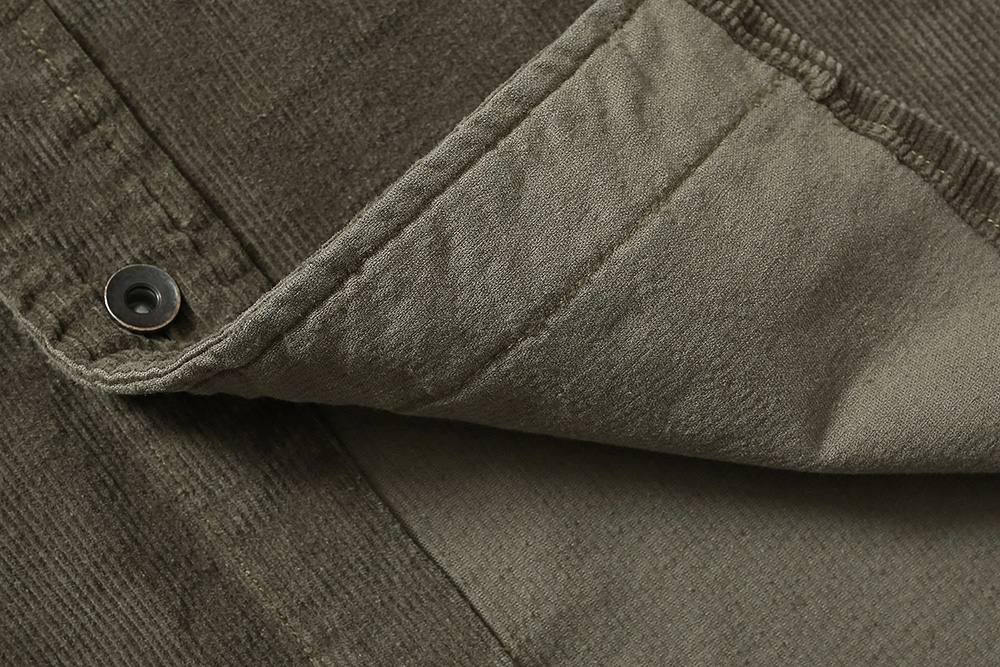 MADNESS 日系 加厚灯芯绒  灰色 衬衫 外套 长袖 秋冬季 休闲 男女同款