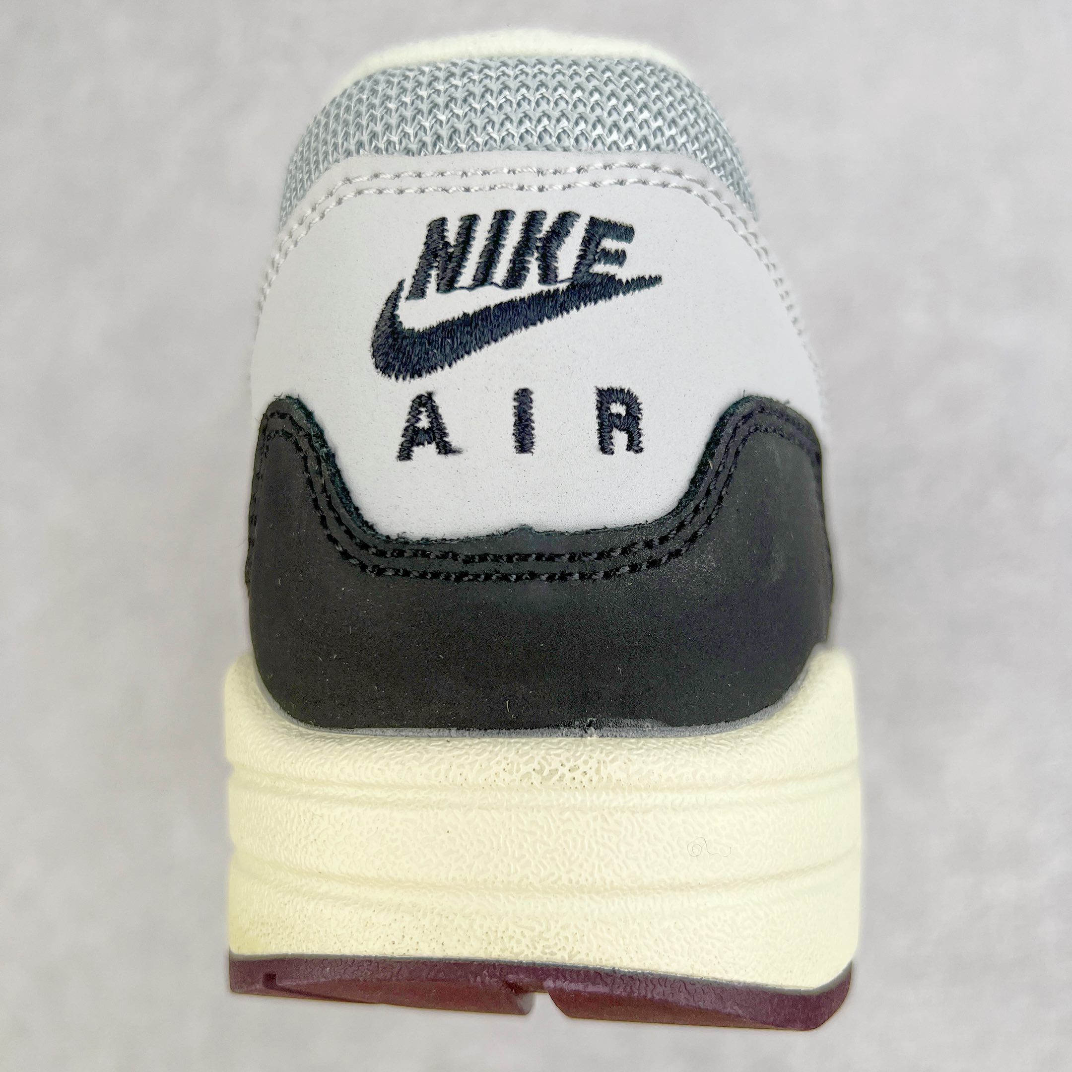 Patta Air Max 1 黑灰色 波浪纹 低筒 减震运动鞋 休闲鞋 板鞋 男鞋 女鞋 