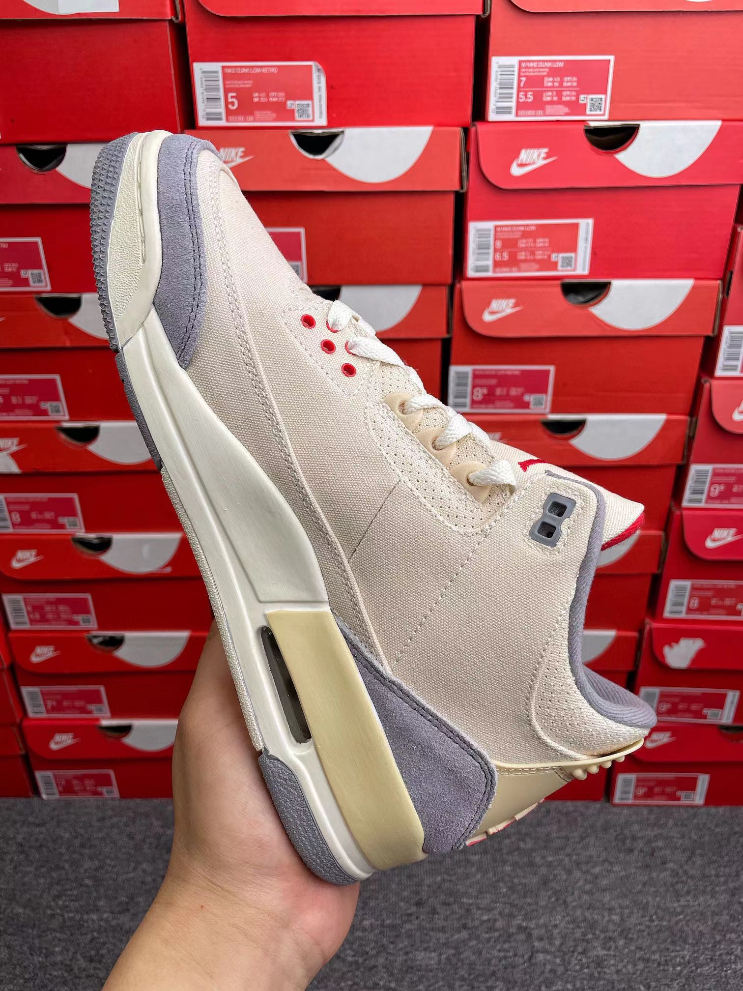 Air Jordan 3 Retro SE Muslin  AJ3 棉布 米白 低筒 休闲鞋 篮球鞋 板鞋 男鞋 DH7139-100