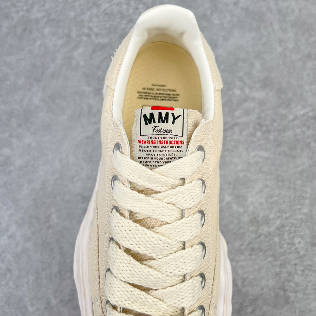 MIHARA YASUHIRO Original MMY 三原康裕 米黄 做旧  低筒 溶胶鞋 帆布鞋 板鞋 休闲鞋 增高鞋 男鞋 女鞋 A08FW710