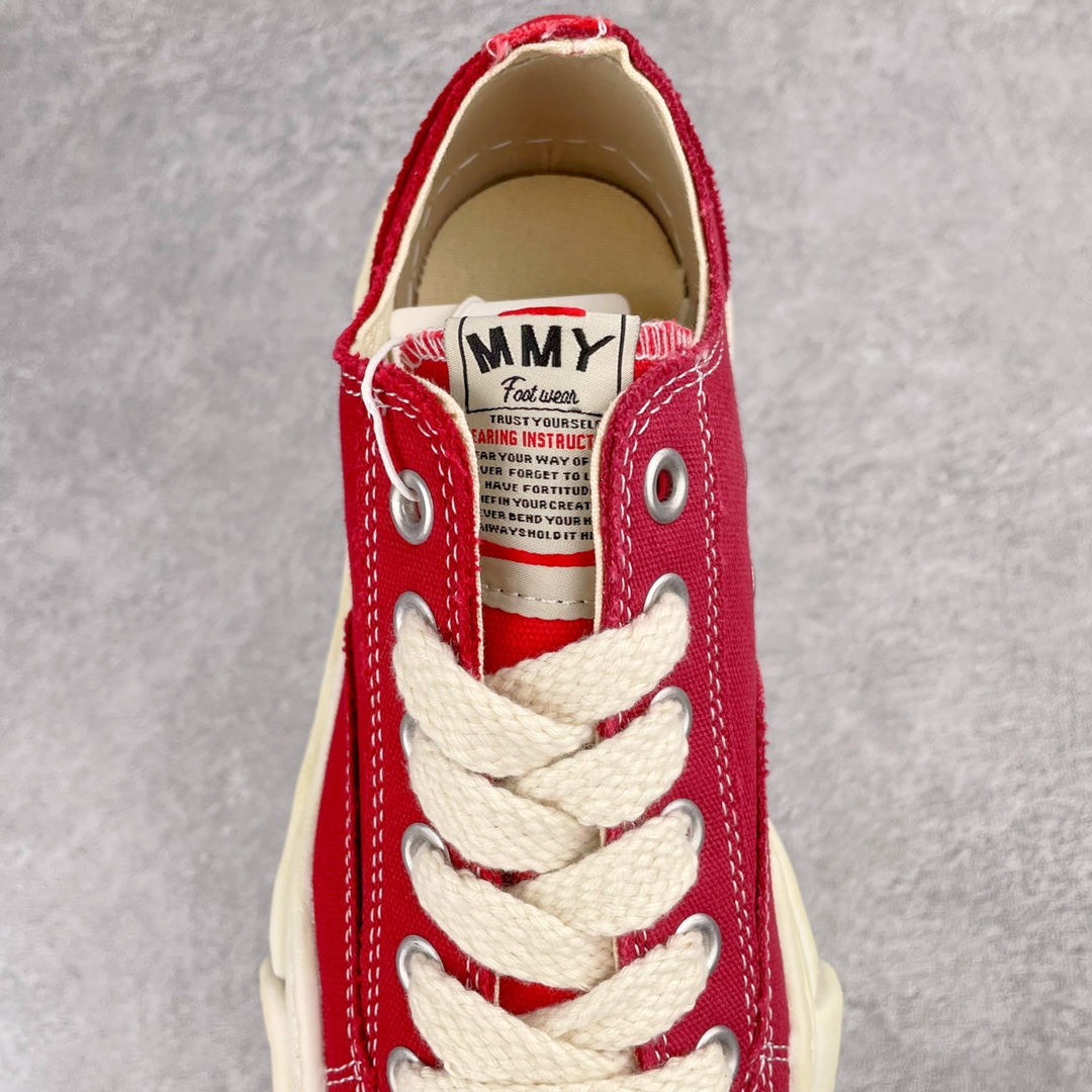 MIHARA YASUHIRO Original MMY 三原康裕 复古红色 拼接 低筒 溶胶鞋 帆布鞋 板鞋 休闲鞋 增高鞋 男鞋 女鞋 