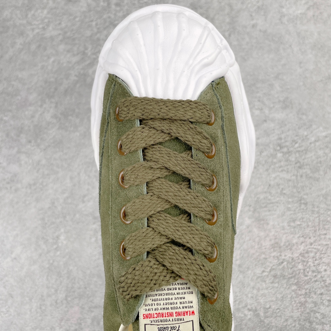 MIHARA YASUHIRO Original MMY 三原康裕 绿色 麂皮 低筒 溶胶鞋  板鞋 休闲鞋 增高鞋 男鞋 女鞋 A07FW708