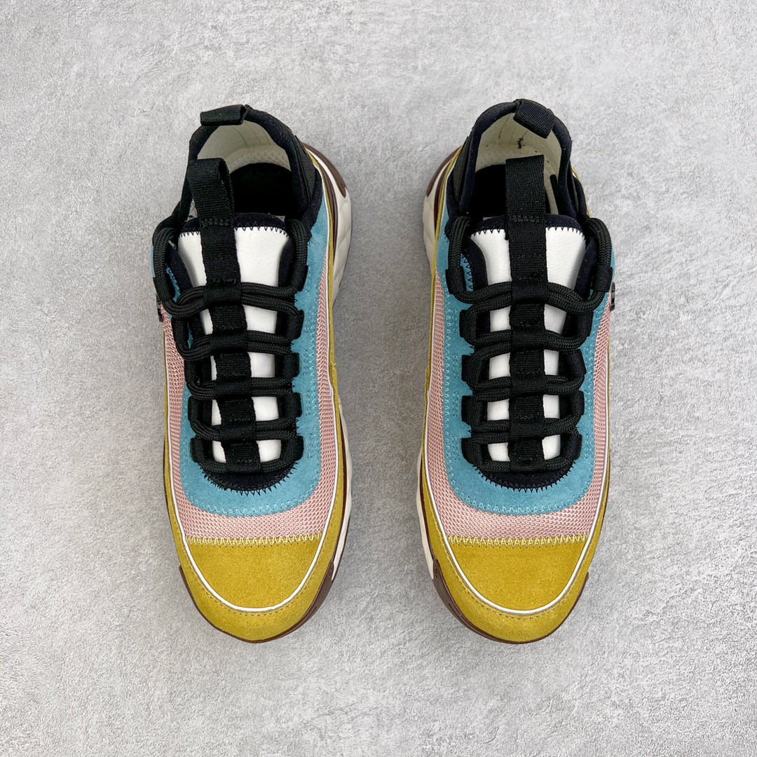 CHANEL 香奈儿 黄淡蓝 绒面 小牛皮 低筒 运动鞋 休闲鞋 跑步鞋 女鞋 G39070 Y55826 K4286