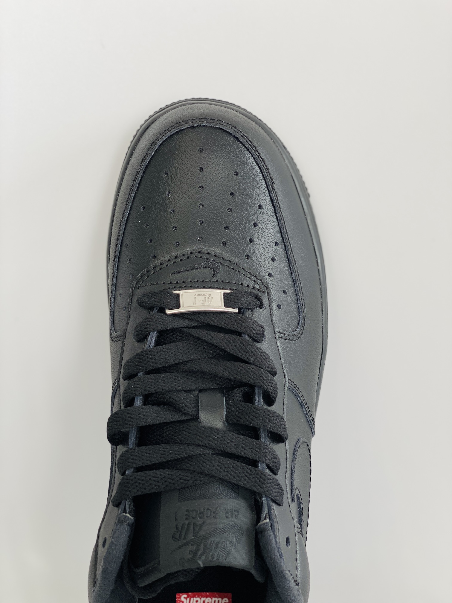 Supreme Air Force 1 Low Box Logo 黑色 低筒 休闲鞋 板鞋 男鞋 女鞋 CU9225-001