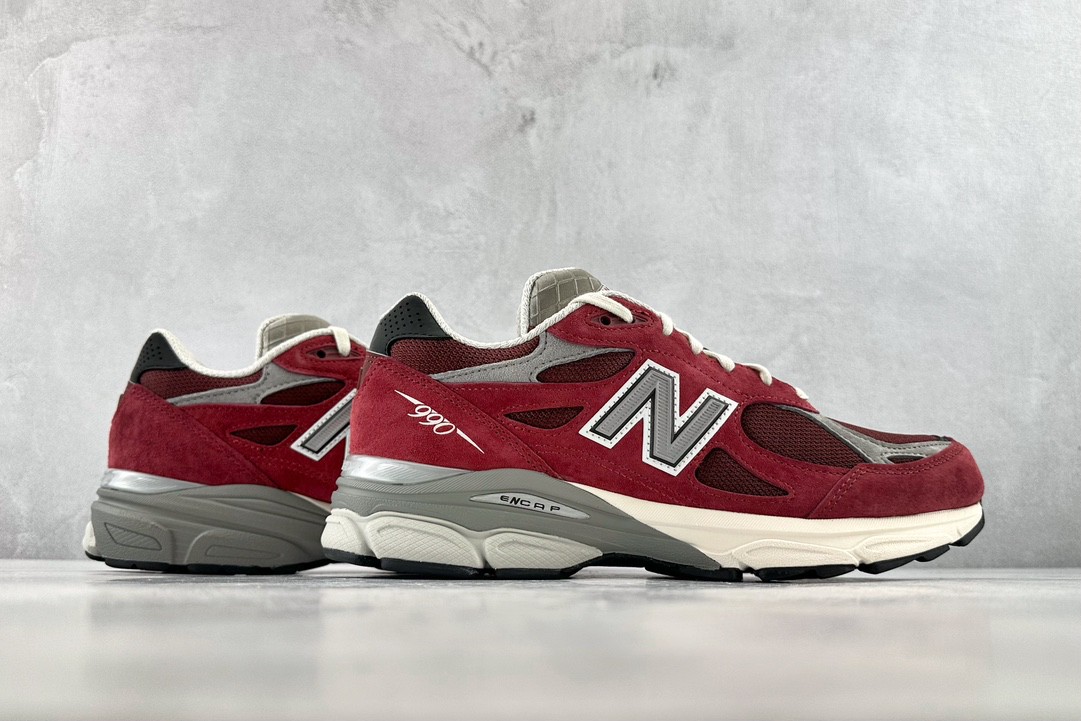 New Balance 990 V3 Teddy Made 酒红色 低筒 复古跑鞋 休闲鞋 板鞋 运动鞋 男鞋 女鞋  M990TF3
