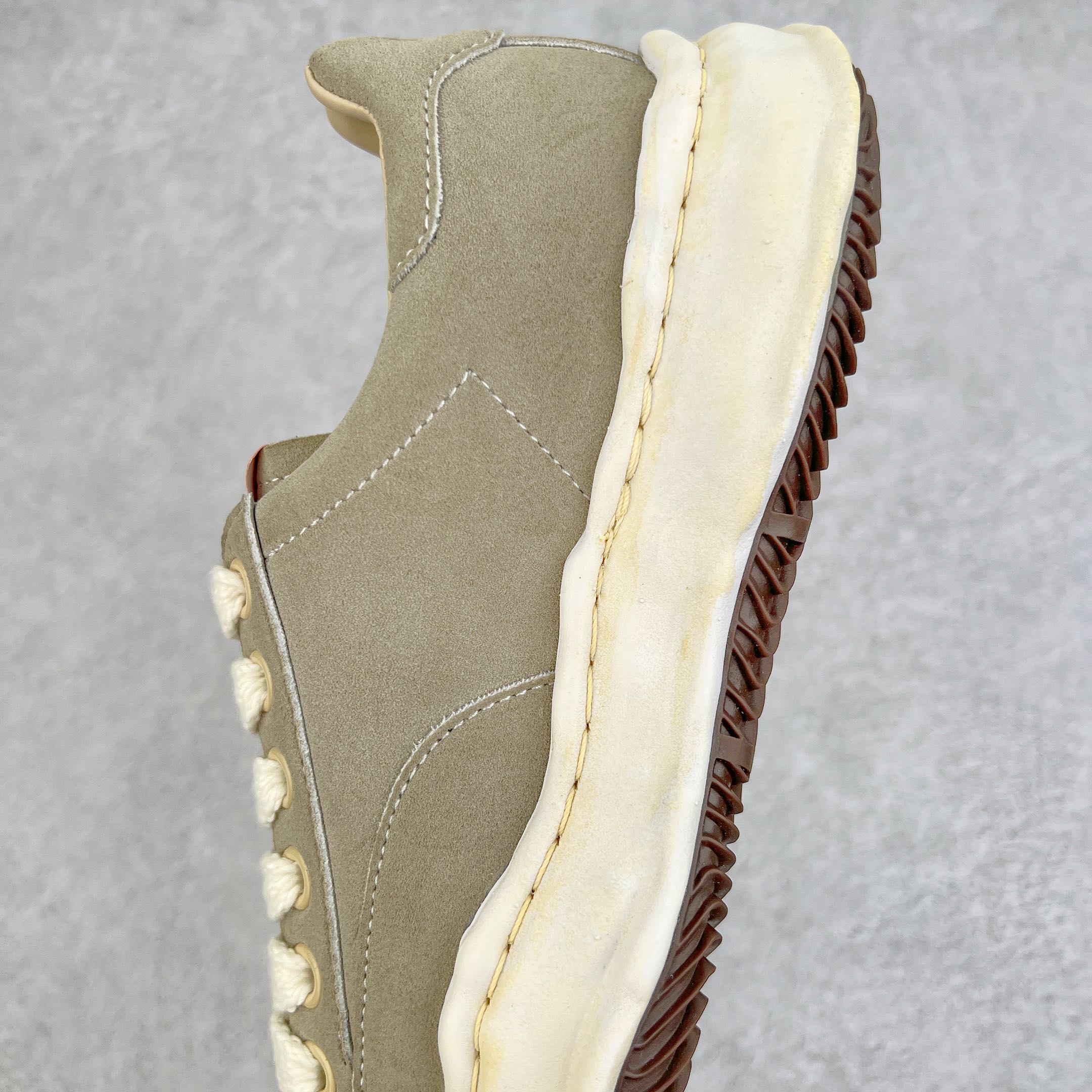 MIHARA YASUHIRO Original MMY 三原康裕 绿色 麂皮 水洗做旧 低筒 溶胶鞋 帆布鞋 板鞋 休闲鞋 增高鞋 男鞋 女鞋 