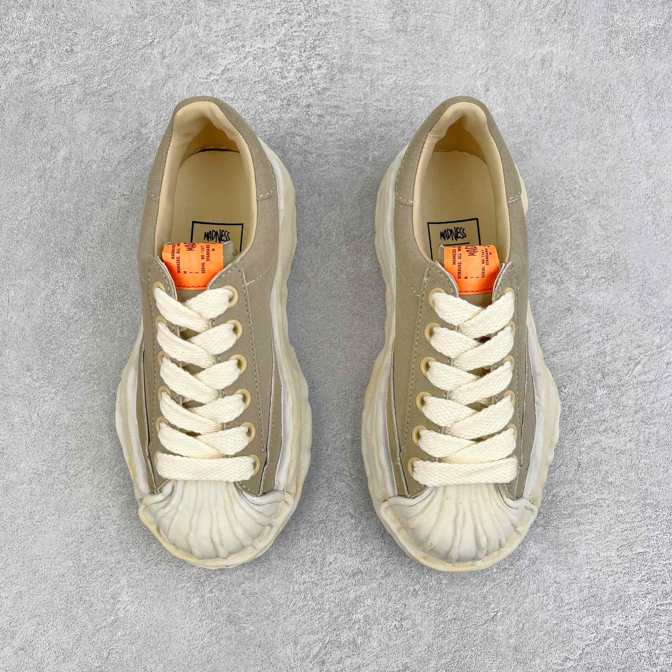 MIHARA YASUHIRO Original MMY 三原康裕 绿色 麂皮 水洗做旧 低筒 溶胶鞋 帆布鞋 板鞋 休闲鞋 增高鞋 男鞋 女鞋 