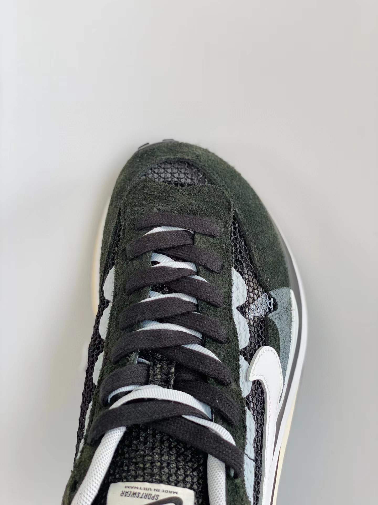 Sacai 3.0 VaporWaffle Black and White 黑白 低筒 华夫鞋 增高男女鞋 结构解构鞋 复古休闲鞋  CV1363-001