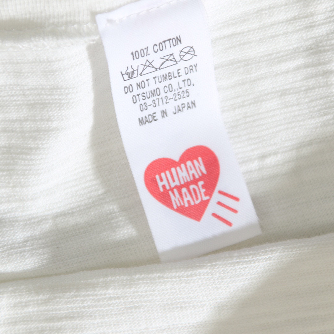 HUMAN MADE FW21 白色 牛仔背带裤 鸭子爱心 印花短袖T恤 男女同款