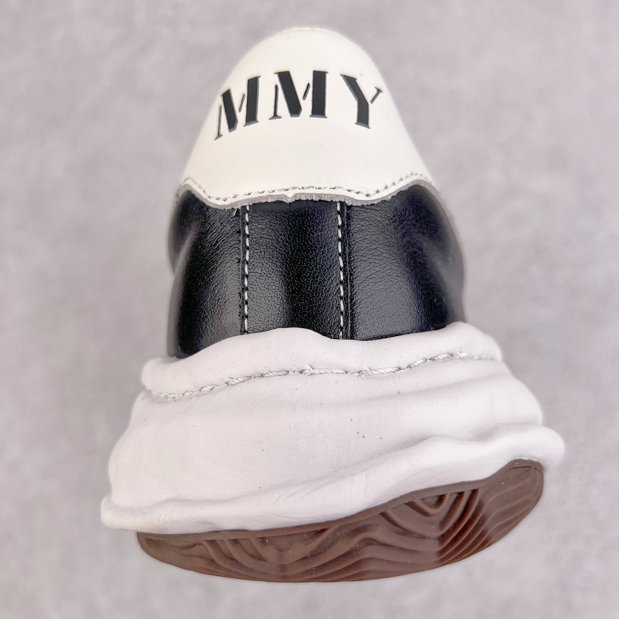 MIHARA YASUHIRO Original MMY 三原康裕 黑色 皮面 水洗做旧 低筒 溶胶鞋 帆布鞋 板鞋 休闲鞋 增高鞋 男鞋 女鞋 