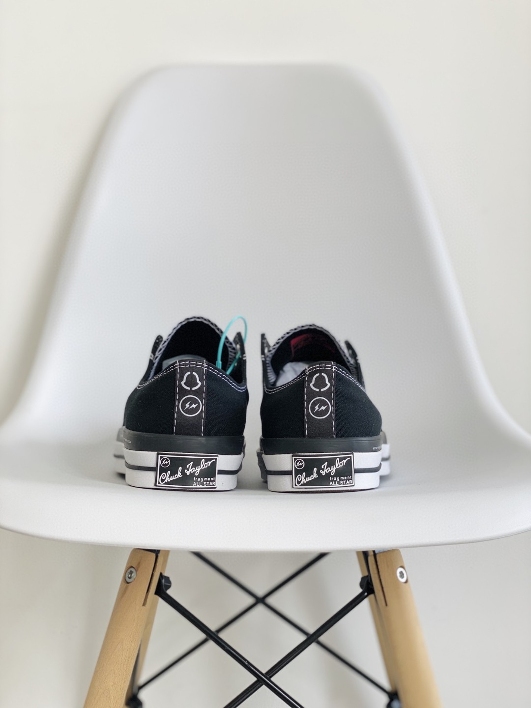  Fragment Design x Moncler x Converse Chuck Taylor All Star 1970s OX 藤原浩三方联名 黑色 低筒 帆布鞋 板鞋 休闲鞋  男鞋 女鞋 169069C