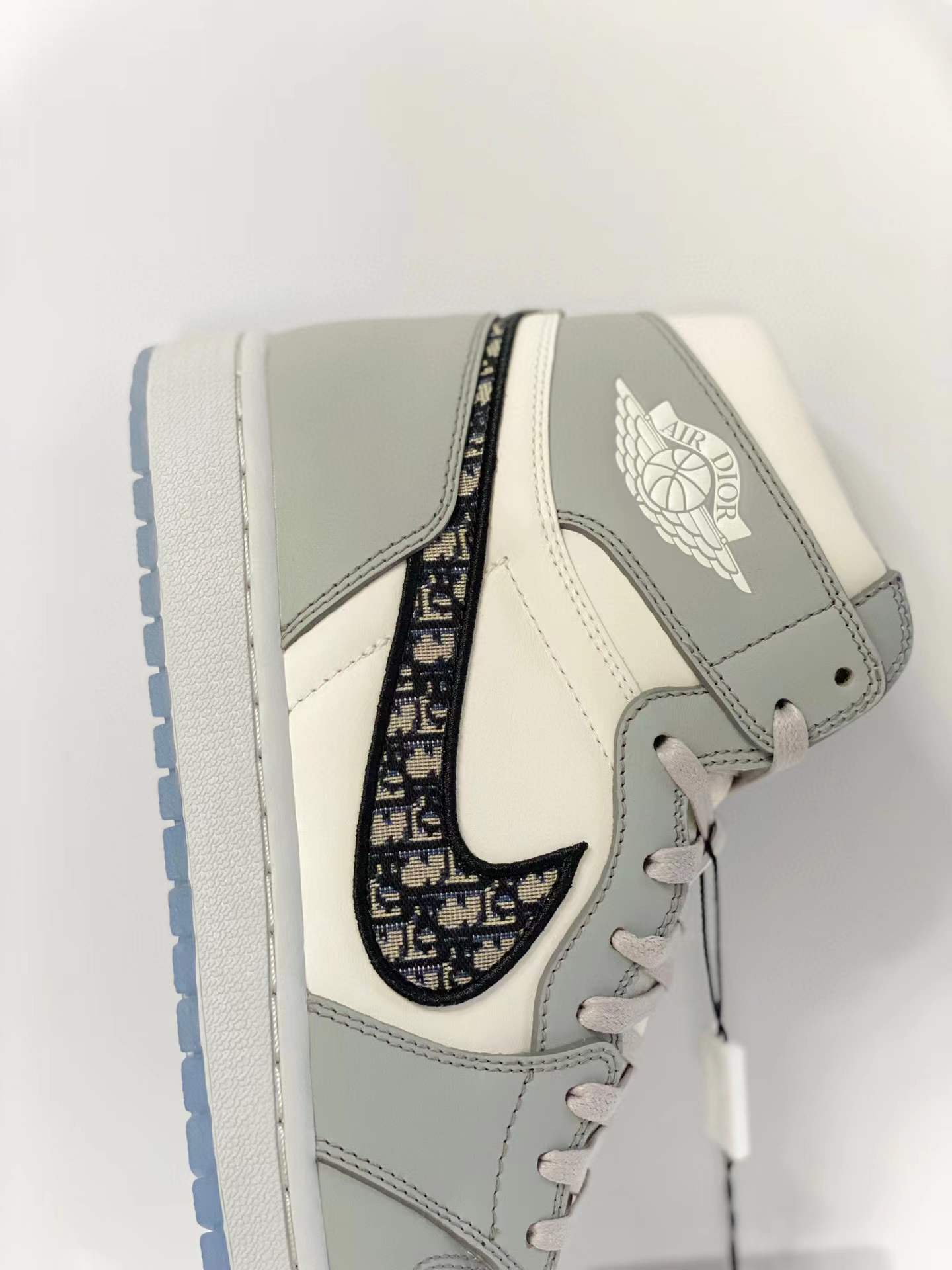 DIOR Air Jordan 1 AJ1 High OG 大迪奧 白灰 老花  高筒 休闲鞋 男鞋 女鞋 板鞋 CN8607-002