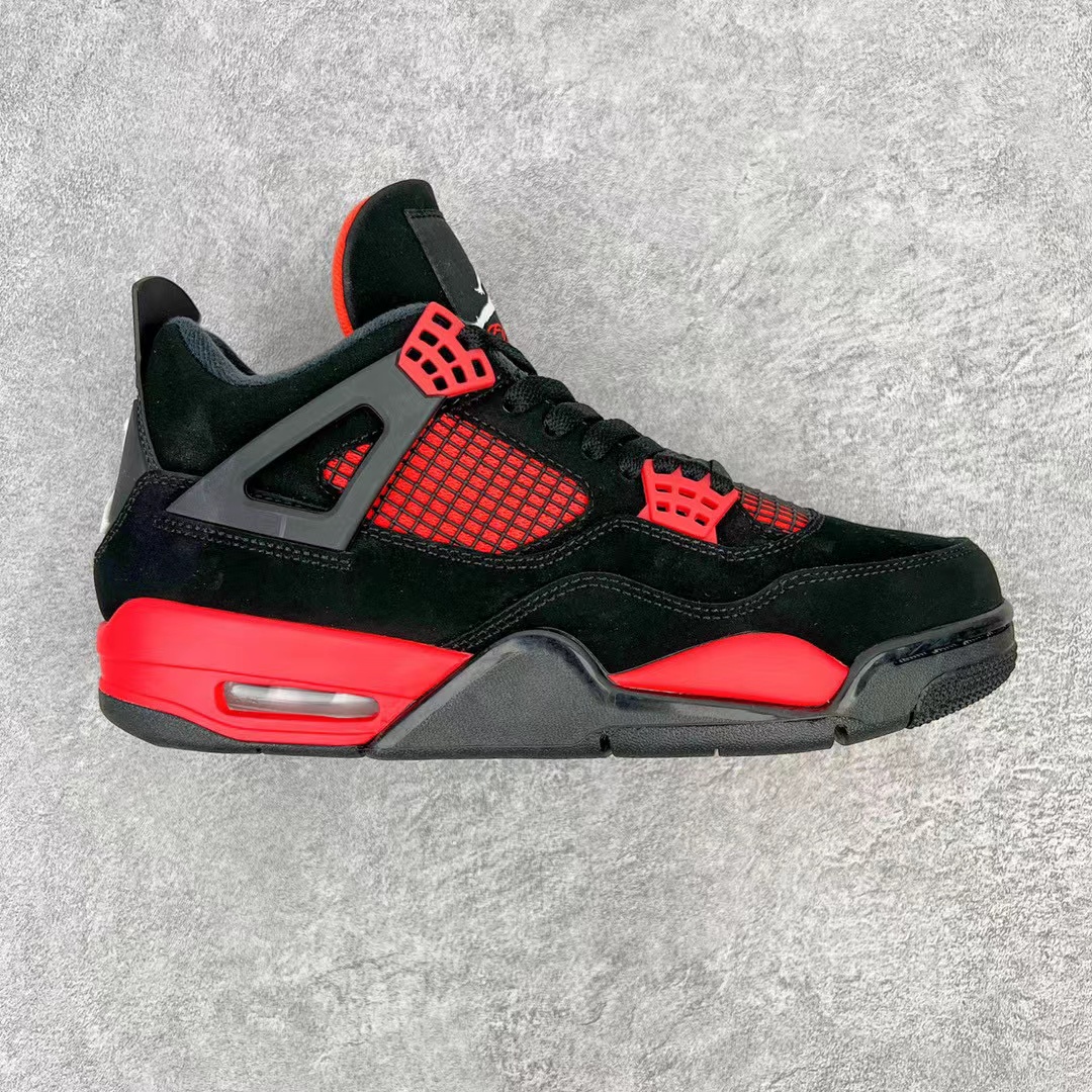 Air Jordan 4 AJ4 Retro Red Thunder 红雷电 黑红 低筒 男鞋 女鞋 籃球鞋 板鞋  CT8527-016
