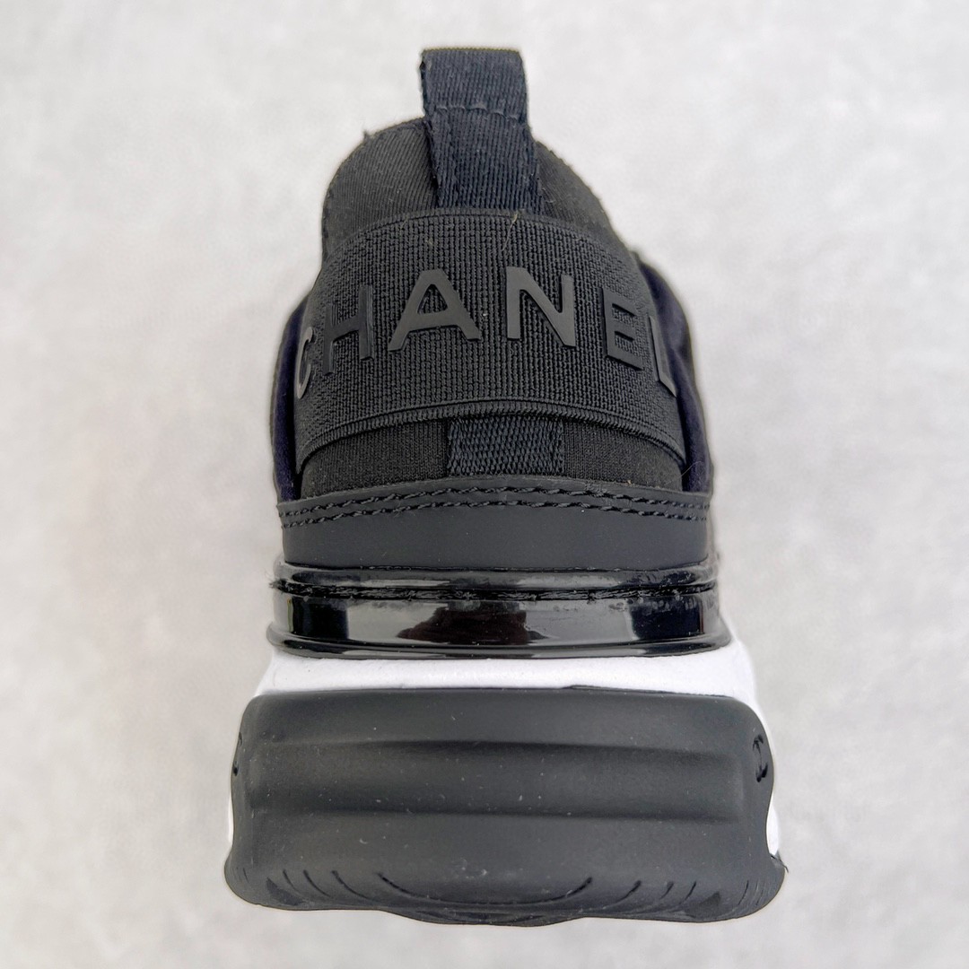 CHANEL 香奈儿 黑色 金扣 小牛皮 低筒 运动鞋 休闲鞋 跑步鞋 女鞋 G35617 Y53646 94305金扣