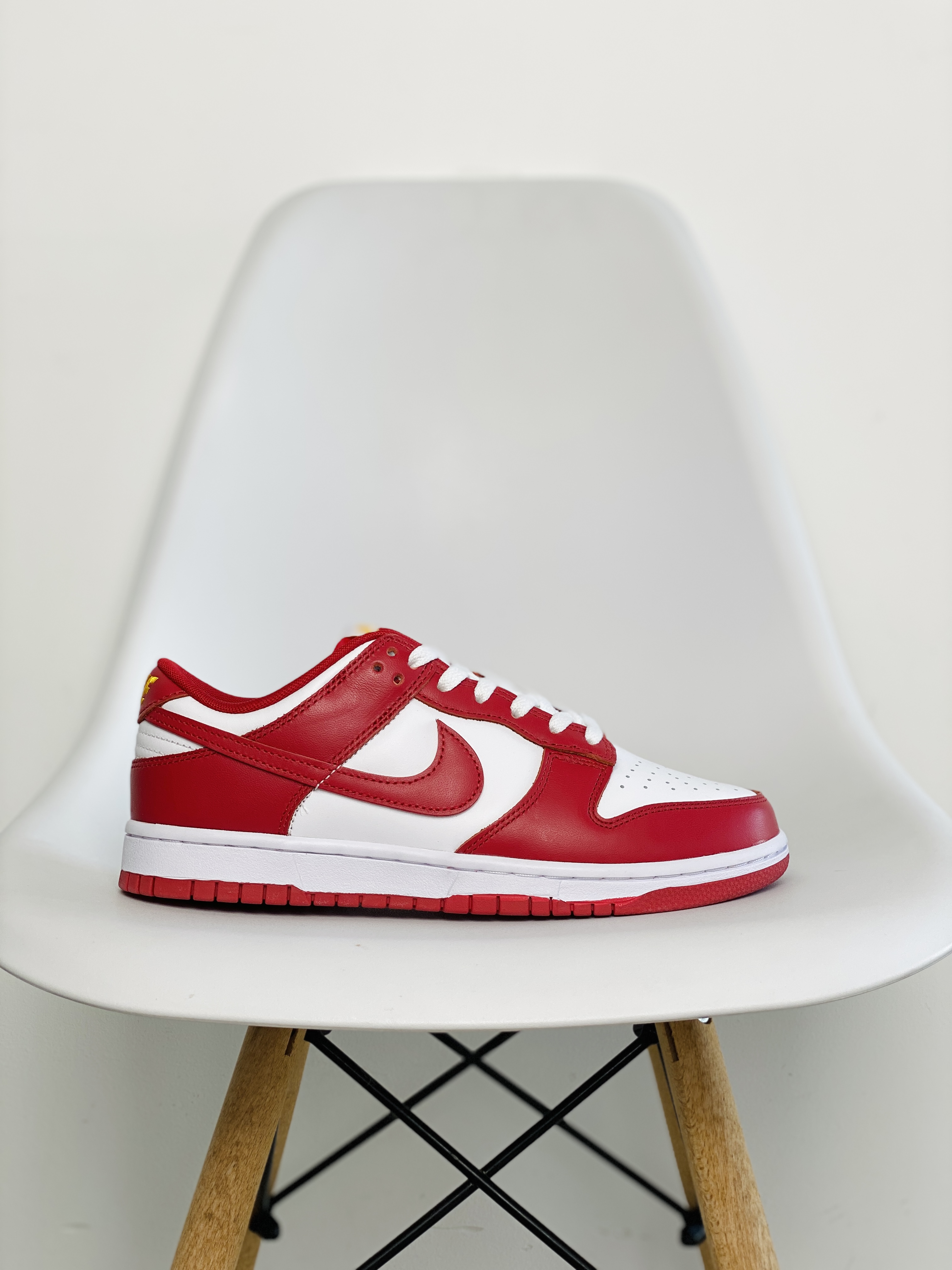 dunk Low Gym Red 白红 黄色刺绣 低筒 复古板鞋 休闲鞋 男鞋 女鞋  DD1391-602