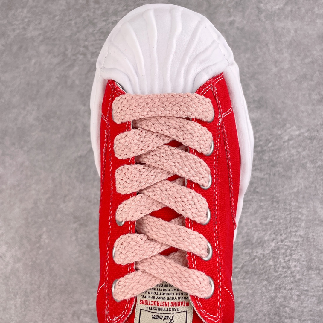 MIHARA YASUHIRO Original MMY 三原康裕 红色 低筒 溶胶鞋 帆布鞋 板鞋 休闲鞋 增高鞋 男鞋 女鞋 