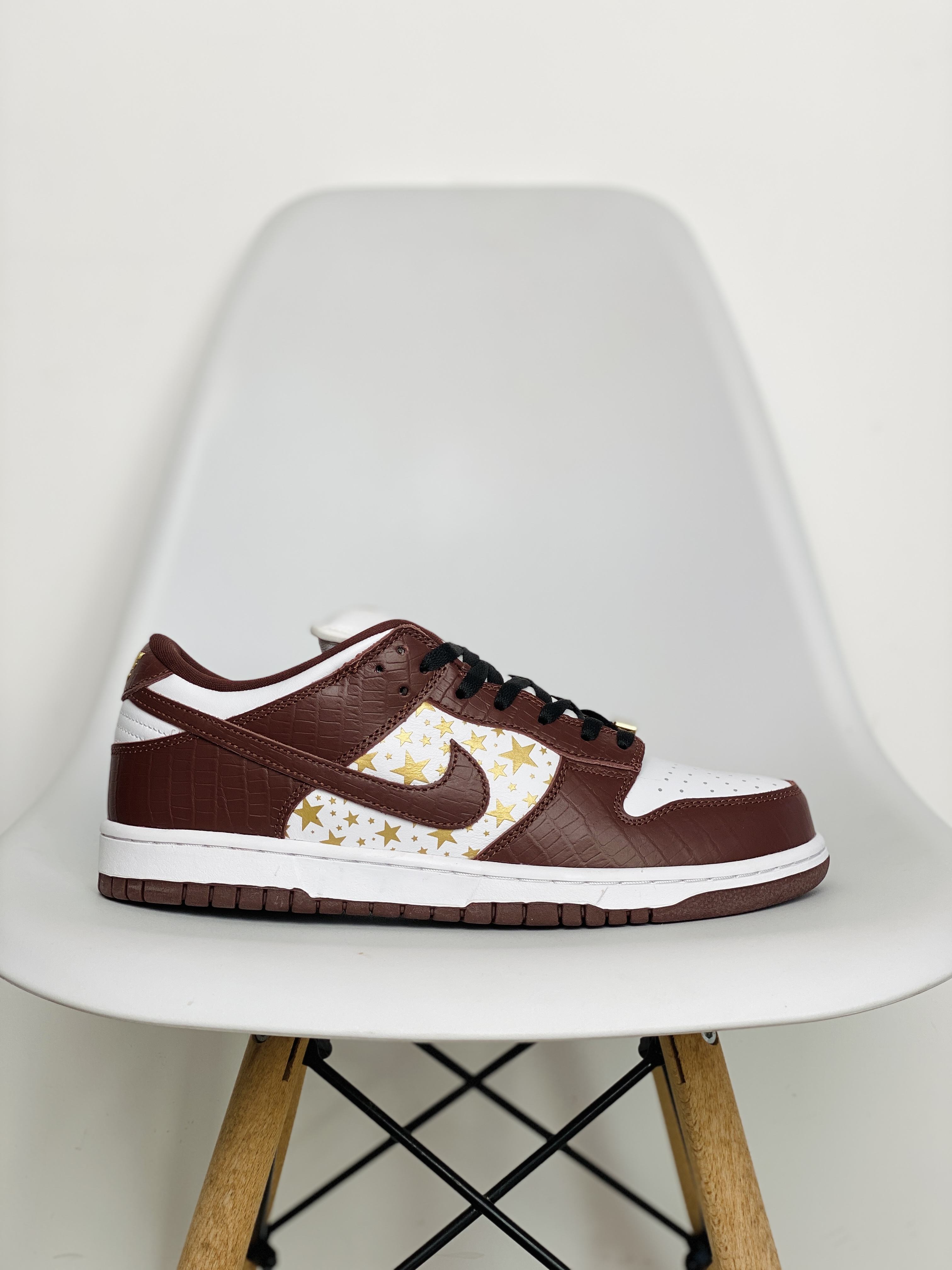 Supreme x SB Dunk Low Barkroot Brown 联名 白红金 低筒 复古板鞋 休闲鞋 男鞋 女鞋 DH3228-103