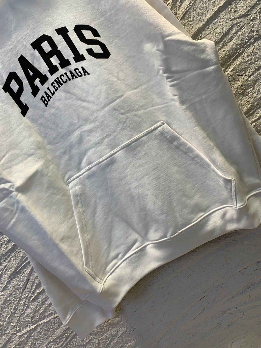 Balenciaga SS22 城市系列 纯色 白色 连帽卫衣 套头卫衣 长袖 秋冬 男女同款 674986TLVL89040