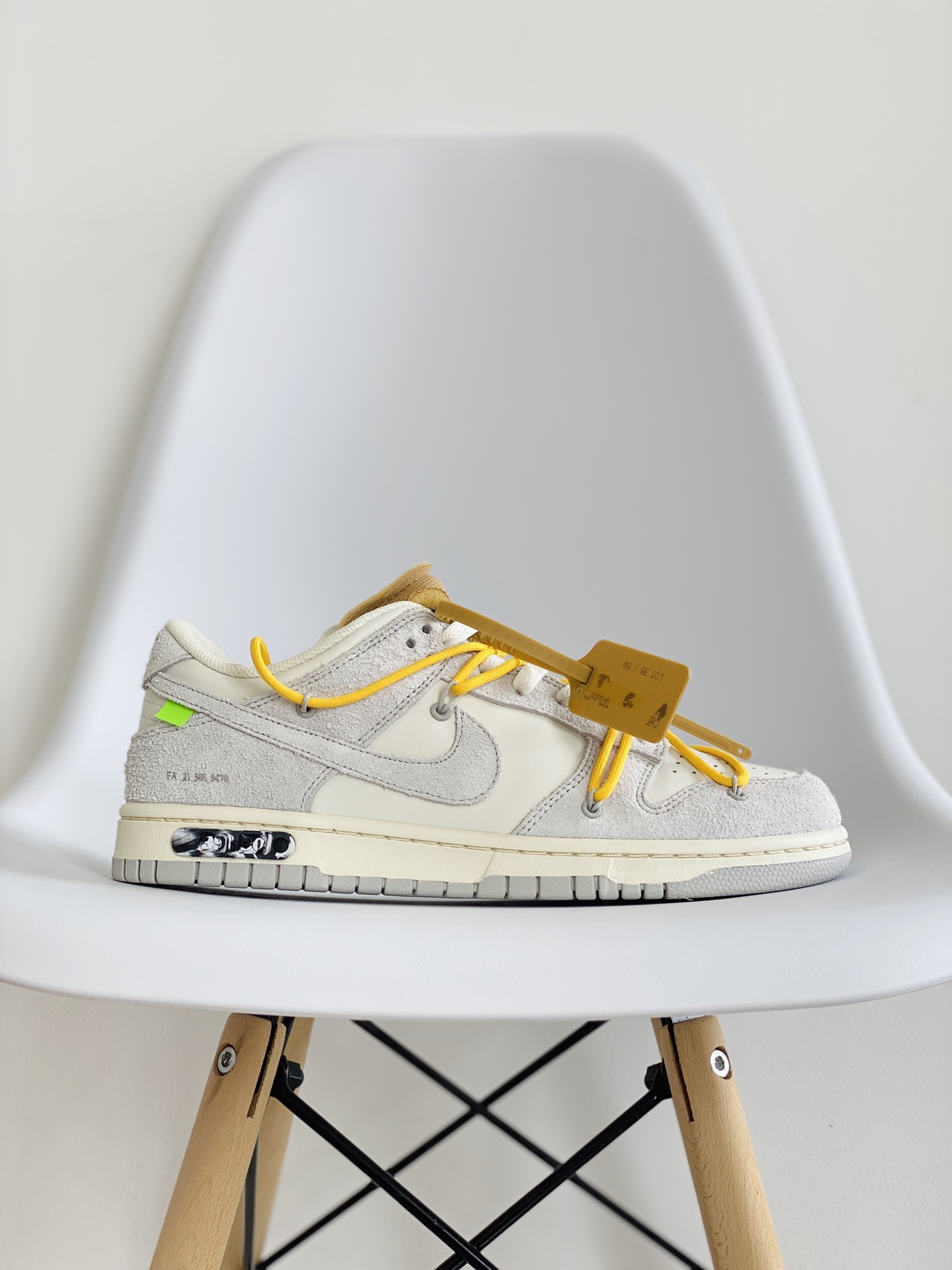 NO.39 Off-White Duunk  Low THE 50-39 灰白 麂皮 低筒 板鞋 休闲鞋 滑板鞋 男鞋 女鞋 DJ0950-109