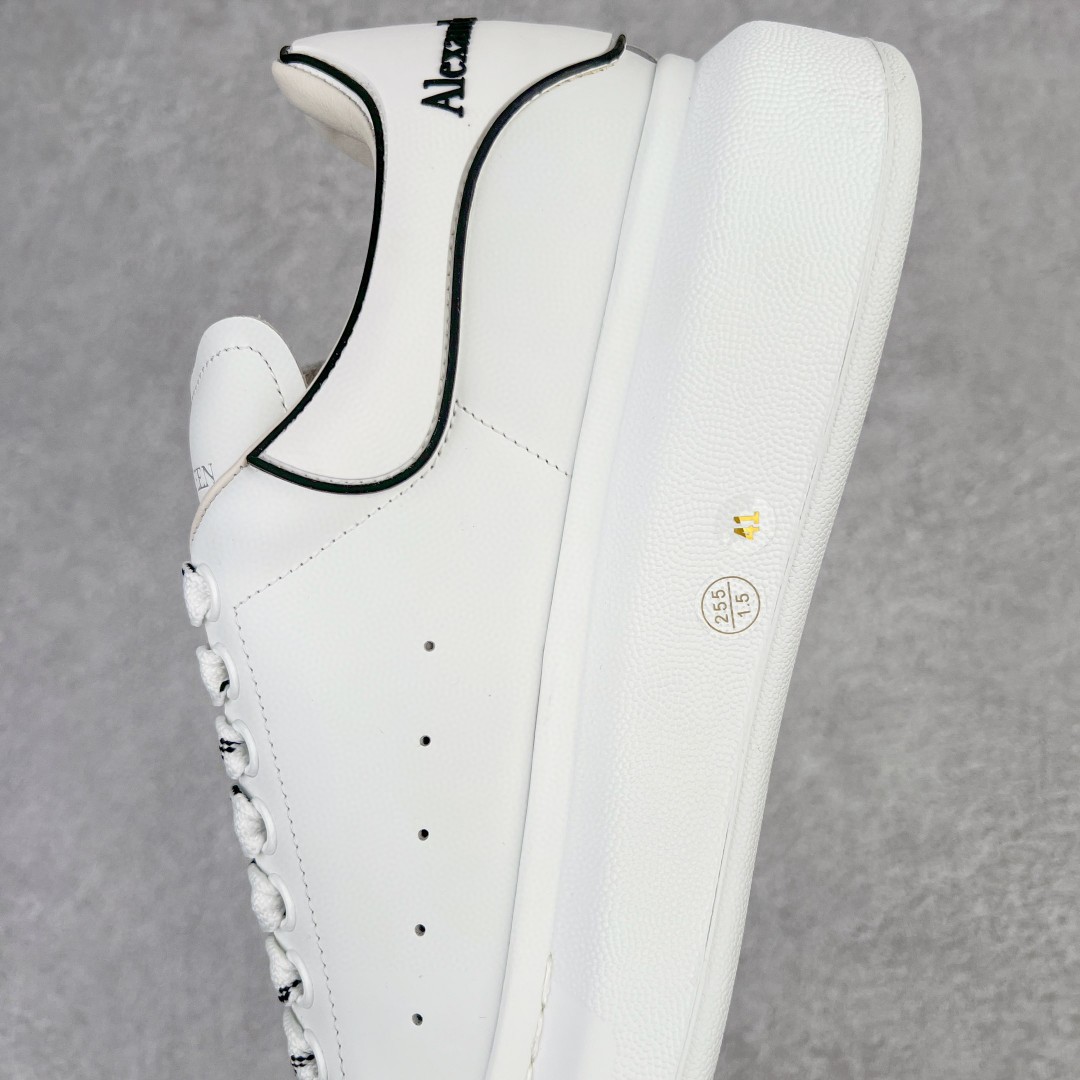 Alexander McQueen 麦昆 白色 黑白尾 低筒 板鞋 休闲鞋 厚底鞋 增高鞋 男鞋 女鞋 625156WHXMT9074