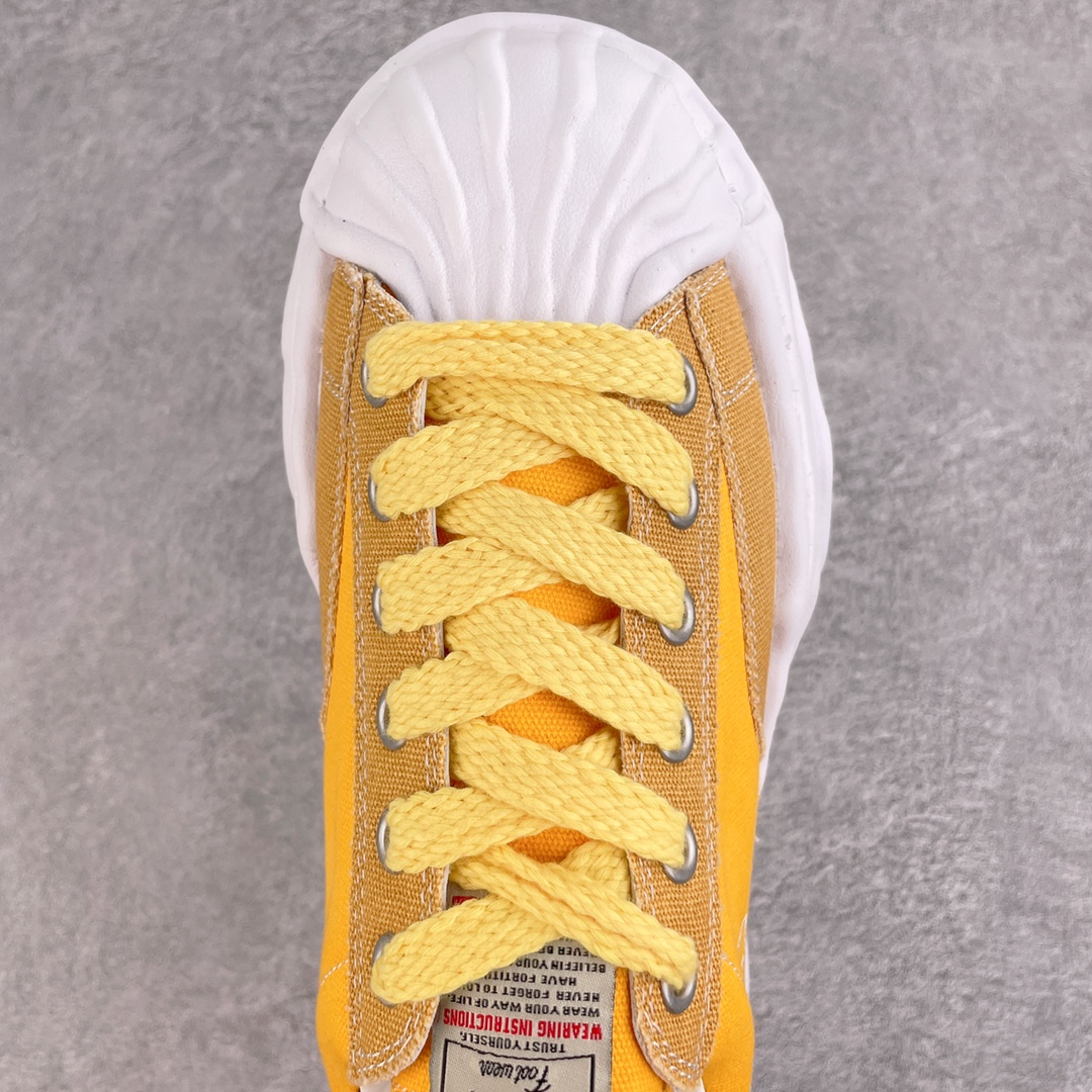 MIHARA YASUHIRO Original MMY 三原康裕 黄色 低筒 溶胶鞋 帆布鞋 板鞋 休闲鞋 增高鞋 男鞋 女鞋 A08FW731