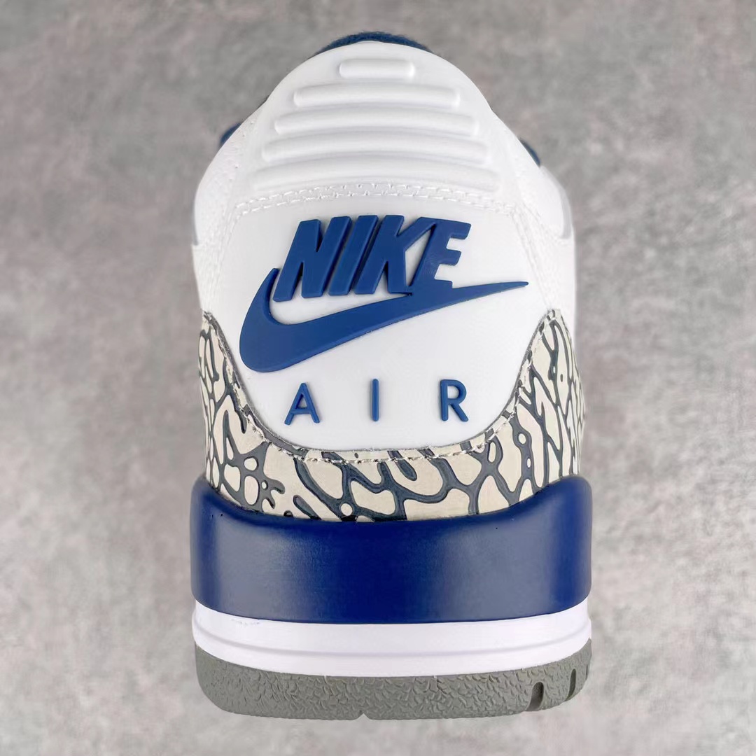 Air Jordan 3 Retro True Blue 白藍 2011  AJ 3低筒 休闲鞋 篮球鞋 板鞋 男鞋 136064-104
