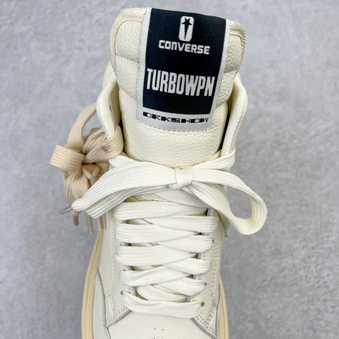 Rick Owens DRKSHDW Converse Turbodrk Weapon 联名款 象牙白 高筒 靴子 板鞋 休闲鞋 男鞋 女鞋 172343C