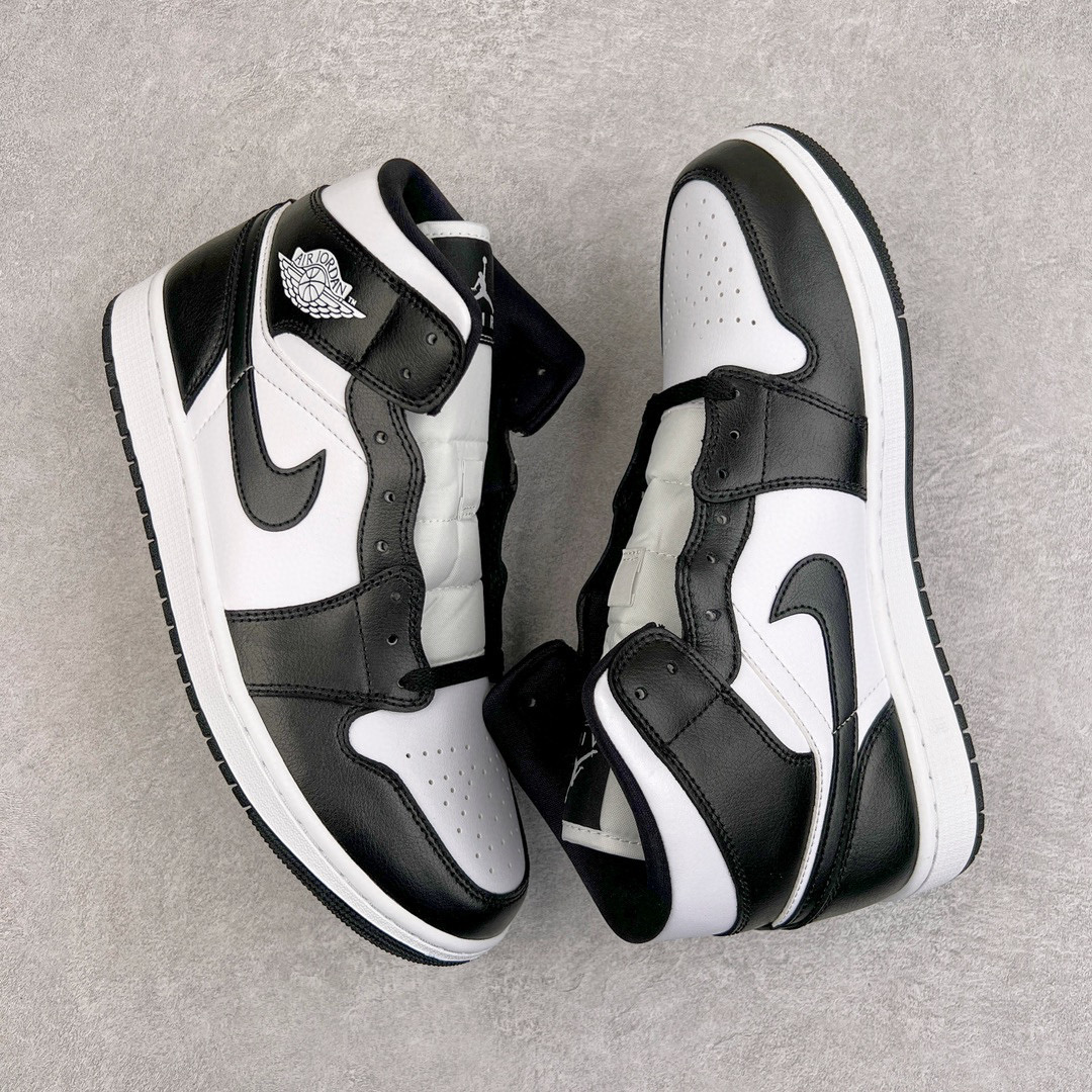 Air Jordan 1 Mid AJ1 Panda 中筒 篮球鞋 运动鞋 休闲鞋 女款 黑白熊猫DV0991-101