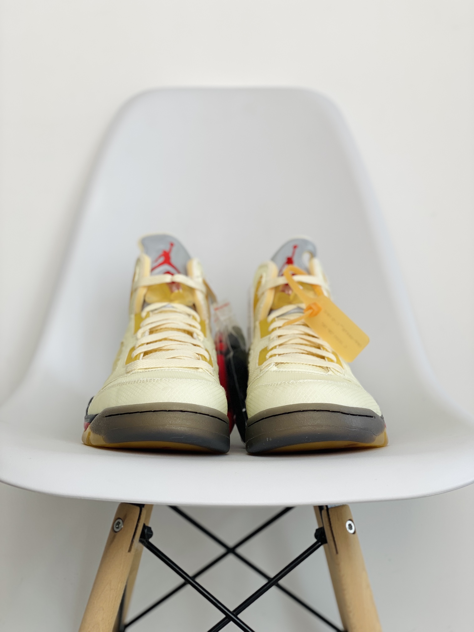 OFF-White Air Jordan 5 Retro Sail 白蝉翼  高筒 男鞋 休闲鞋 板鞋 篮球鞋 DH8565-100