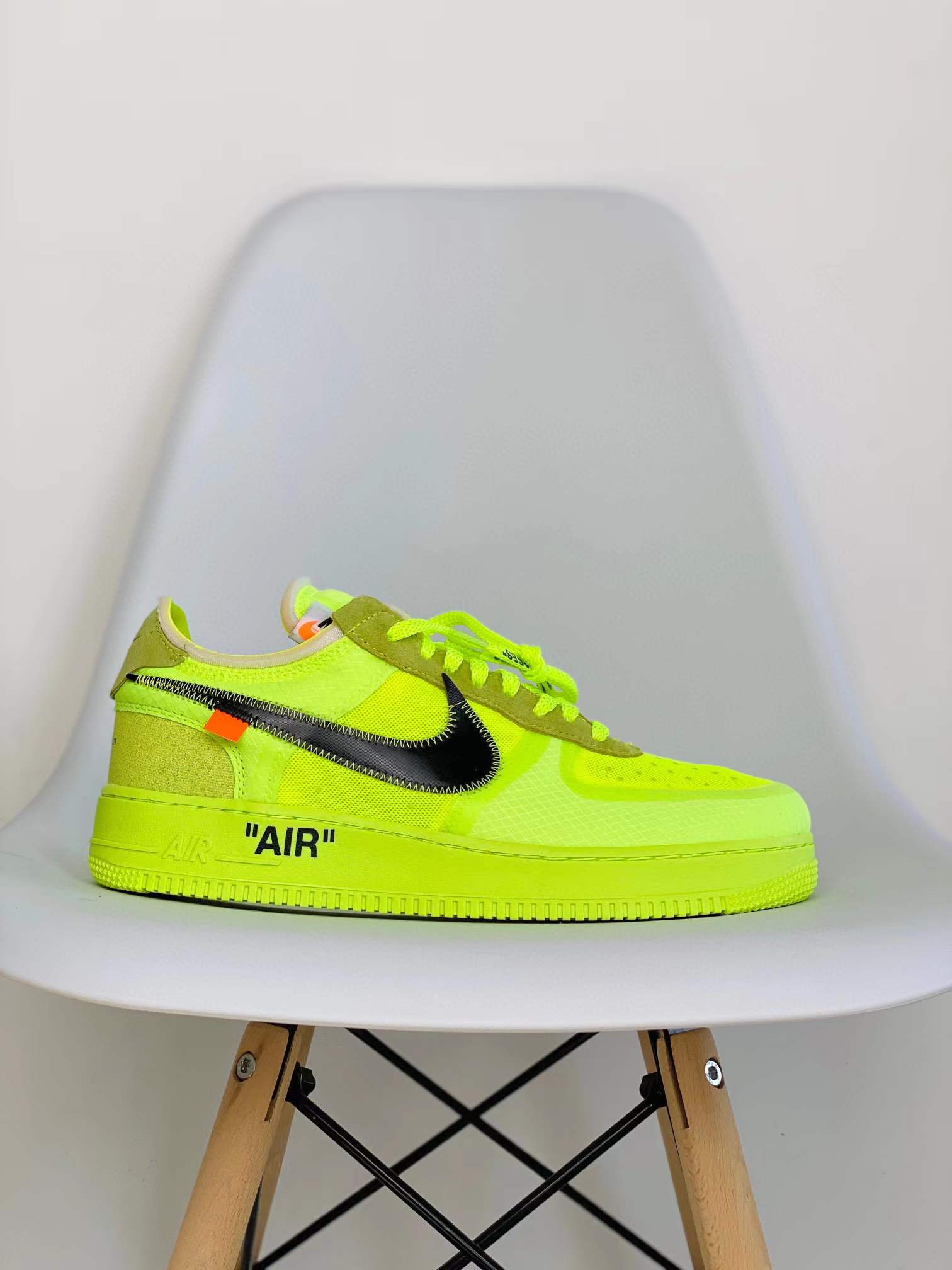 OFF-WHITE Air Force 1 Low Part 2 Volt THE TEN 荧光绿 低筒 空军一号 休闲鞋 板鞋 男鞋 AO4606-700